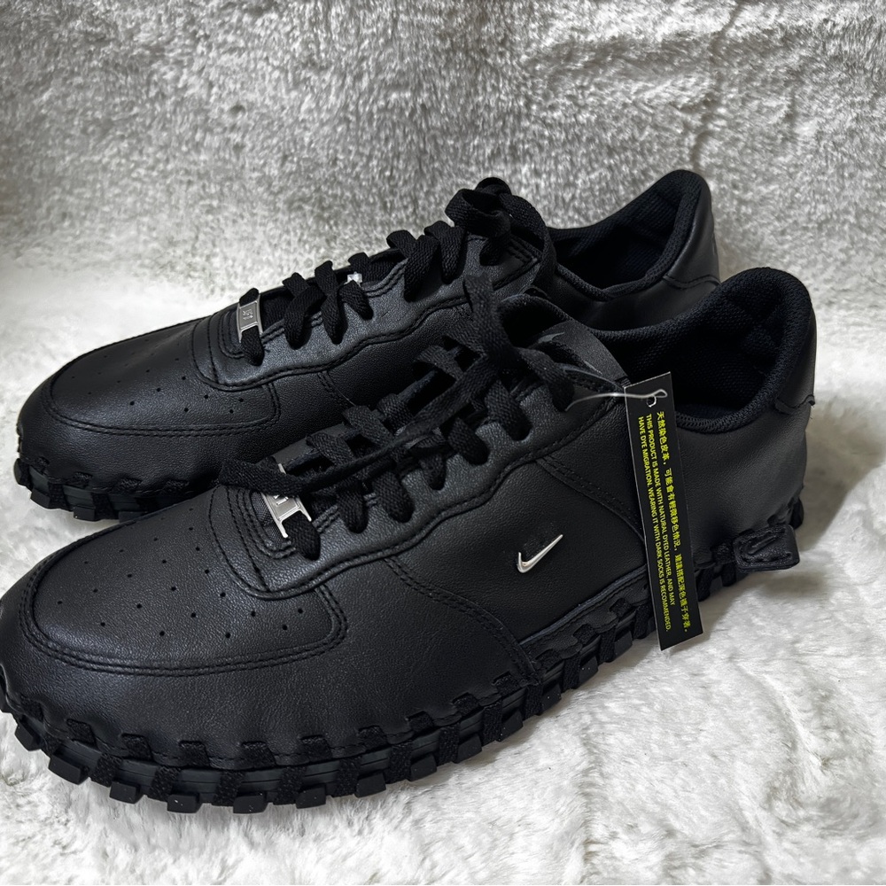 Nike J Force 1 Low LX SP Jacquemus Black Metallic Silver Men’s Size 12.5 NWT